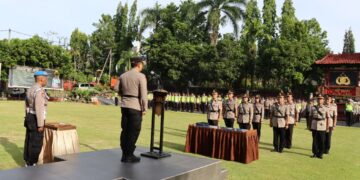 Kapolres Gianyar Pimpin Sertijab Lima Pejabat Polres Gianyar