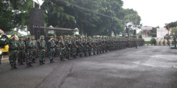 Kodim 0707/Wonosobo Laksanakan Upacara Bendera