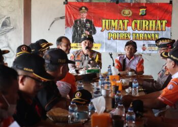 Jum’at Curhat, Polres Tabanan Mendapatkan Apresiasi dari Paguyuban Orari Lokal Tabanan