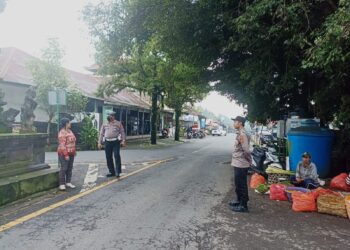 Pos Pagi Simpang 4 Pasar Menanga Cegah Laka Lantas