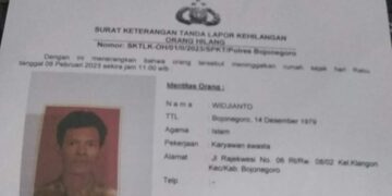 ORANG HILANG, Mohon Jika Melihat Orang dengan Ciri – ciri di Bawah ini Info Segera..!