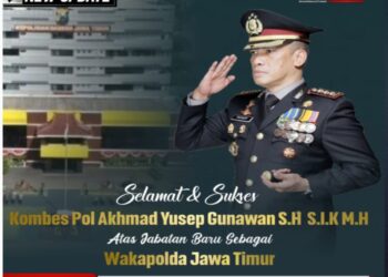 Keluarga Besar Liputan Terkini: Selamat Cak Yusep atas Jabatan Barunya Sebagai Wakapolda Jatim