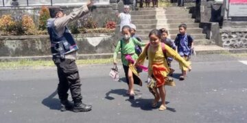 Pengamanan Kegiatan Anak Sekolah Cegah Laka Lantas