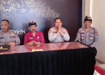Kapolsek Rendang Bersama Kasat Binmas Polres Karangasem Melaksanakan Penguatan Kamtibmas Desa 2023