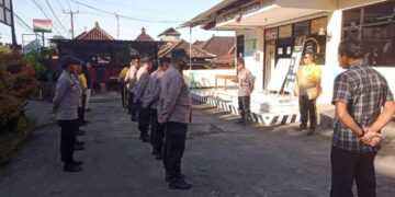 Wakapolsek Pimpin Apel Pagi Serta APP Anggota Sebelum Laksanakan Tugas