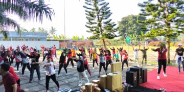 Minggu Sehat, PKK Desa Kebaman Gelar Senam Pagi Bersama Keluarga Besar RS Rahayu Medika