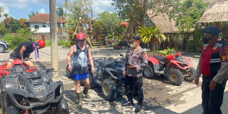 Pastikan Situasi Tetap Kondusif, Kapolsek Payangan Patroli ke Kuber Bali Adventures
