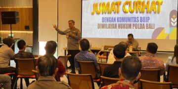 Jum’at Curhat, Polda Bali Dengarkan Aspirasi Komunitas BUJP Wilayah Bali