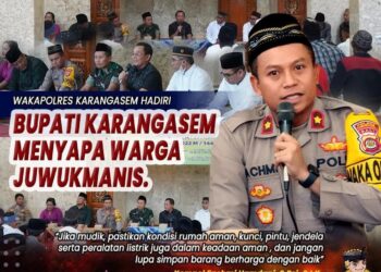 Hadiri Giat Bupati Menyapa Warga, Wakapolres Karangasem: Jika Mudik Pastikan Kondisi Rumah Aman