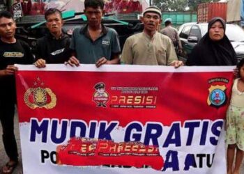 Viral, Pemudik Tumpangi Truk Tronton, Kapolres Labuhanbatu Sewakan Bus