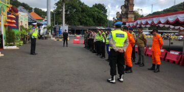 Apel Pagi Ops Ketupat Agung 2023 di Pelabuhan Padangbai