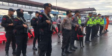 Apel Pagi Ops Ketupat Agung 2023 di Pelabuhan Padangbai