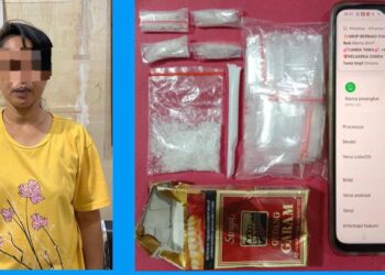 Lagi, Sat Resnarkoba Polres Kediri Kota Ringkus  Emak-emak Pengedar Sabu