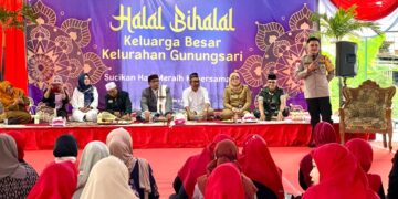 Kapolsek Dukuh Pakis Bersama Forpimka Kompak Hadiri Halal Bihalal di Kelurahan Gunungsari