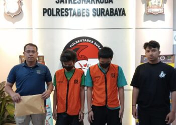 Polrestabes Surabaya Berhasil Ungkap Peredaran Narkoba di Sebuah Apartement, Dua Terduga Pengedar Diamankan