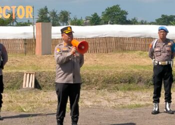 Kapolres Gianyar Pimpin Pengamanan Konser Musik Sounddetector #9 di Keramas Aero Park