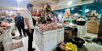 Unit Intelkam Polsek Bangli Cek Harga dan Ketersediaan Stock Sembako di Pasar Kidul