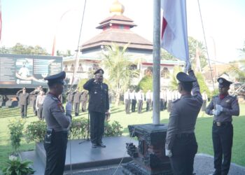 Peringati Hari Kebangkitan Nasional, Polres Bangli Gelar Upacara Bendera