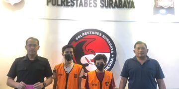 Dua Pelaku Pengedar Narkoba Warga Bangkalan di Bekuk Satnarkoba Polrestabes Surabaya
