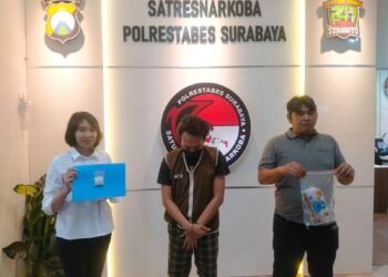 Nekat Edarkan Sabu, Residivis Kuli Bangunan Ini di Bekuk Satresnarkoba Surabaya