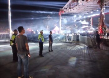 Tingkatkan KRYD, Pawas Bersama Anggota Sambangi Alun-alun Bangli