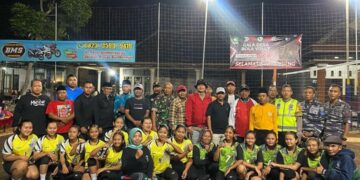 Eratkan Silaturahmi Antar Desa, Turnamen Gala Voli Desa se Kecamatan Muncar Resmi di Buka