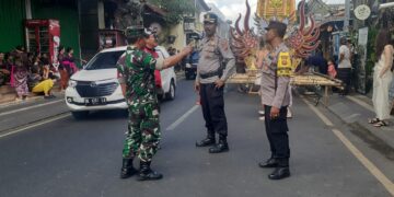 Kapolsek Ubud Pimpin pelaksanaan Pengamanan Ngaben