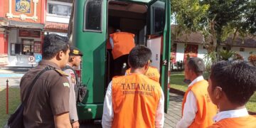 Satuan Samapta Polres Bangli Kawal Pelaksanaan Sidang Guna Keamanan