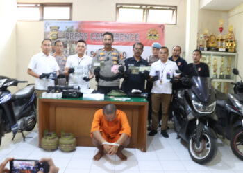 Polsek Ubud Ungkap Kasus Penggelapan, Pencurian Sepeda Motor di Ubud dan Pencurian Mobil Polisi
