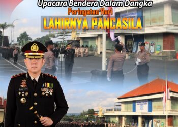 Polres Karangasem Upacara Bendera Peringatan Hari Lahirnya Pancasila