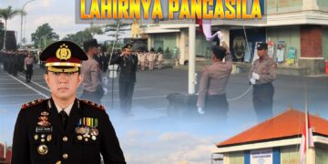 Polres Karangasem Upacara Bendera Peringatan Hari Lahirnya Pancasila