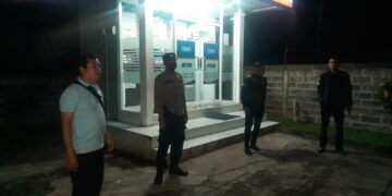Anggota Polsek Bebandem, Tingkatkan Giat Patroli Pantau Anjungan Tunai Mandiri Cegah Kejahatan Skimming