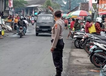Anggota Samapta Polsek Sidemen Laksanakan Turba Pagi