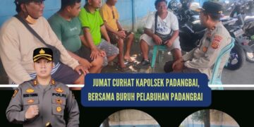 Kapolsek Padangbai Gelar Jum’at Curhat, Dengar Keluhan Buruh Pelabuhan