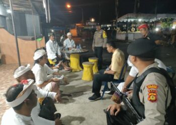 Jaga Kondusifitas Kota Amlapura Dimalam Hari, Sat Samapta Polres Karangasem Intensifkan Gebug Sindu Light