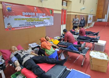 HUT Bhayangkara Ke-77, Polres Wonosobo Gelar Donor Darah
