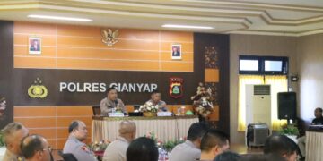 Polres Gianyar Terima Tim Supervisi SOPS Mabes Polri