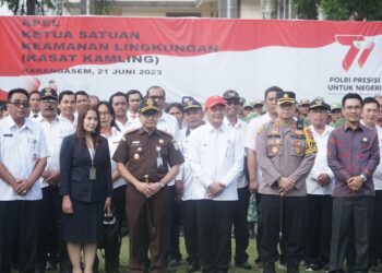 Apel Kepala Satuan Kamling Polres Karangasem