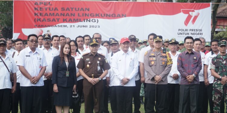 Apel Kepala Satuan Kamling Polres Karangasem