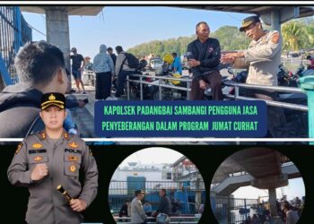 Kapolsek Padangbai Sambangi Pengguna Jasa Penyeberangan Dalam Program Jum’at Curhat