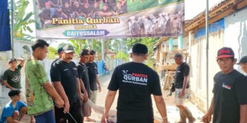 Sambut Idul Adha 1444 H, Jama’ah Musholla Baitussalam Kopen Lumbar Sembelih 4 Ekor Sapi dan 2 Ekor Kambing