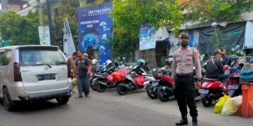 Ciptakan Rasa Aman dan Nyaman, Sat Samapta Polres Karangasem Pengaturan Lalulintas