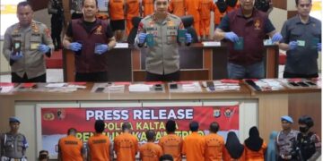 Press Release! Kapolda Kaltara Bersama Bareskrim Polri Ungkap Kasus TPPO di Nunukan