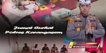 Jum’at Curhat, Polres Karangasem Datangi Kantor Perbekel Desa Tiyingtali