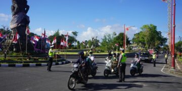 Ops Patuh Agung Polres Bangli Melaksanakan Penindakan Kepada Pelanggar Lalu Lintas