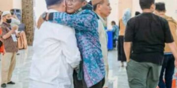 Sebanyak 329 Jemaah Haji Labuhanbatu di Sambut Bupati dr H.Erik Adtrada Ritonga MKM di Aula Asrama Haji Medan