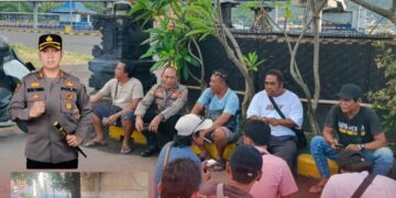 Ciptakan Kamtibmas di Area Pelabuhan, Kapolsek Padangbai Gelar Jumat Curhat