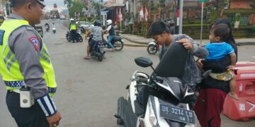 Kasatgas Preventif dan Satgas Gakkum Polres Bangli Melaksanakan Penindakan Kasat Mata