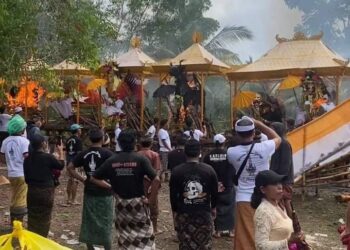 Sangging Bersyukur, Ngaben Massal di Sental Kangin Sudah Berjalan Lancar