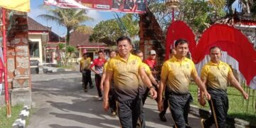 Personil Polsek Rendang Melaksanakan Olahraga Guna Menjaga Kebugaran Tubuh